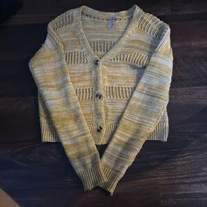 ALYA SWEATER ORANGE/WHITE size small